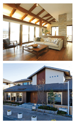 見どころ 2020年ZEH基準を標準とした快適な住まい、繰り返しの地震に強い鉄骨造とシャーウッド工法（木造）、富士宮市より徒歩5分、全4区画「コモンステージ大宮町」好評分譲中